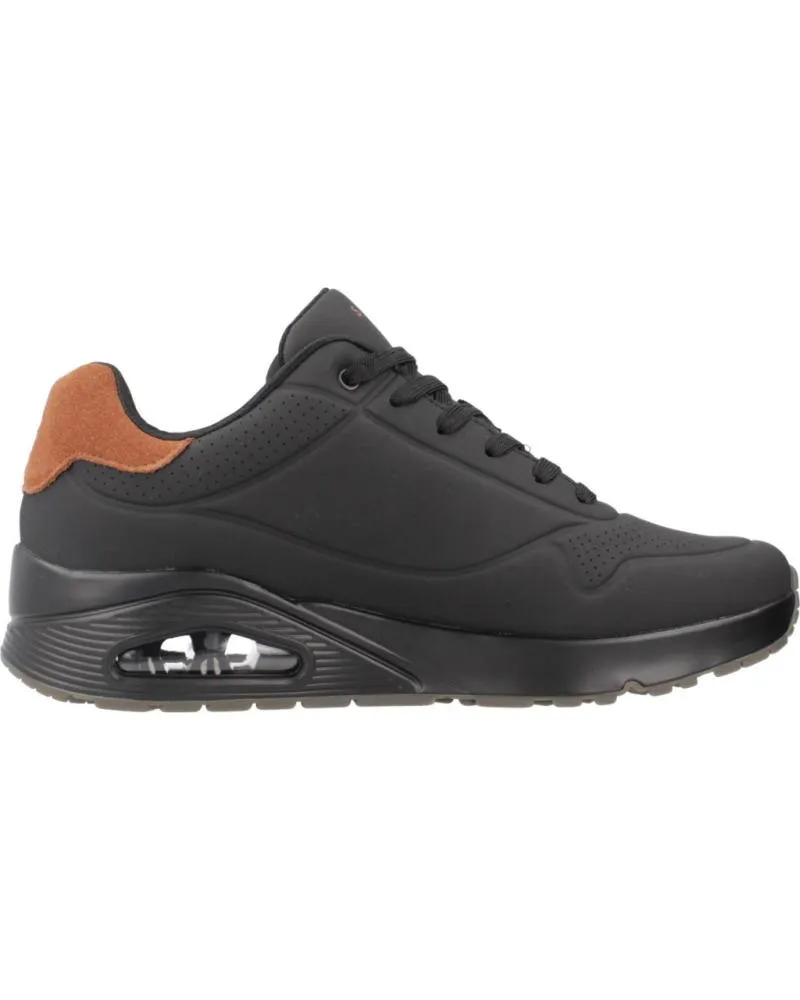ZAPATILLAS DEPORTE SKECHERS  DE HOMBRE ZAPATILLAS HOMBRE MODELO UNO  SUITED ON AIR COLOR NEGRO  BBK