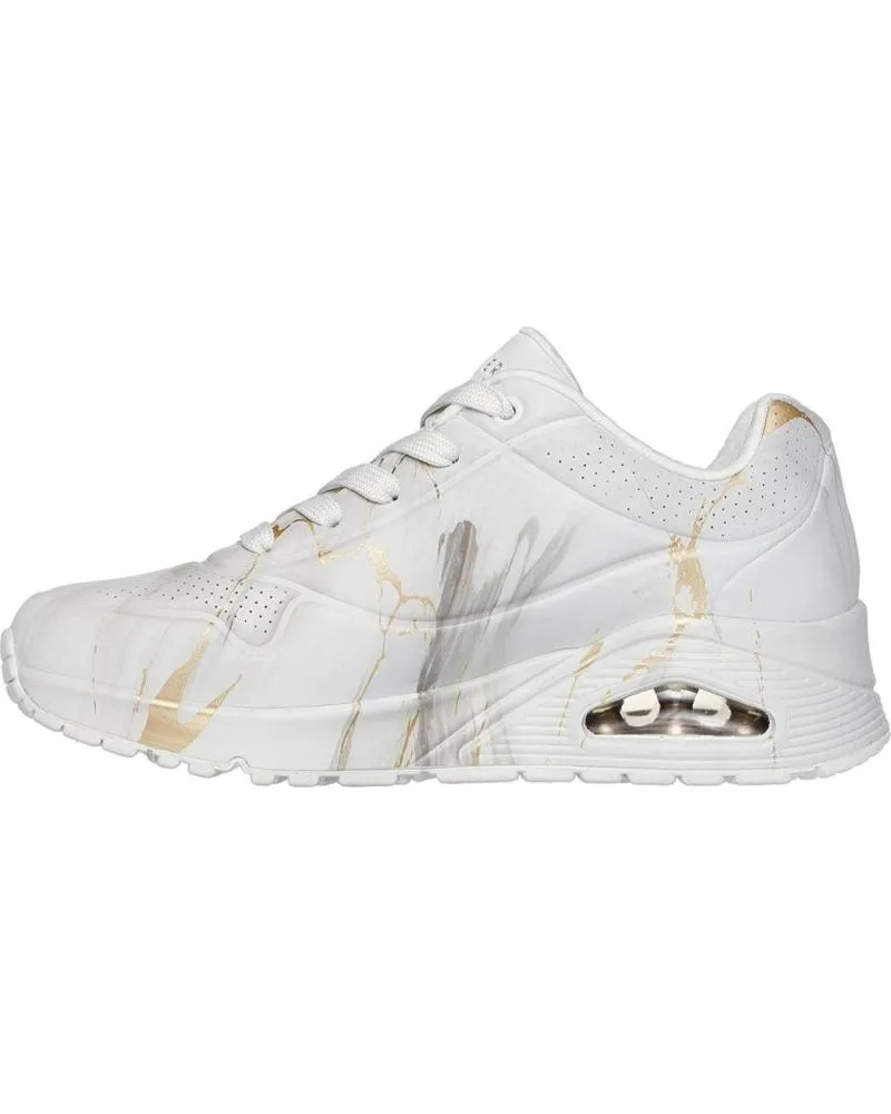 ZAPATILLAS DEPORTE SKECHERS  DE MUJER 155584 UNO  MARBLE MARVEL  BEIGE