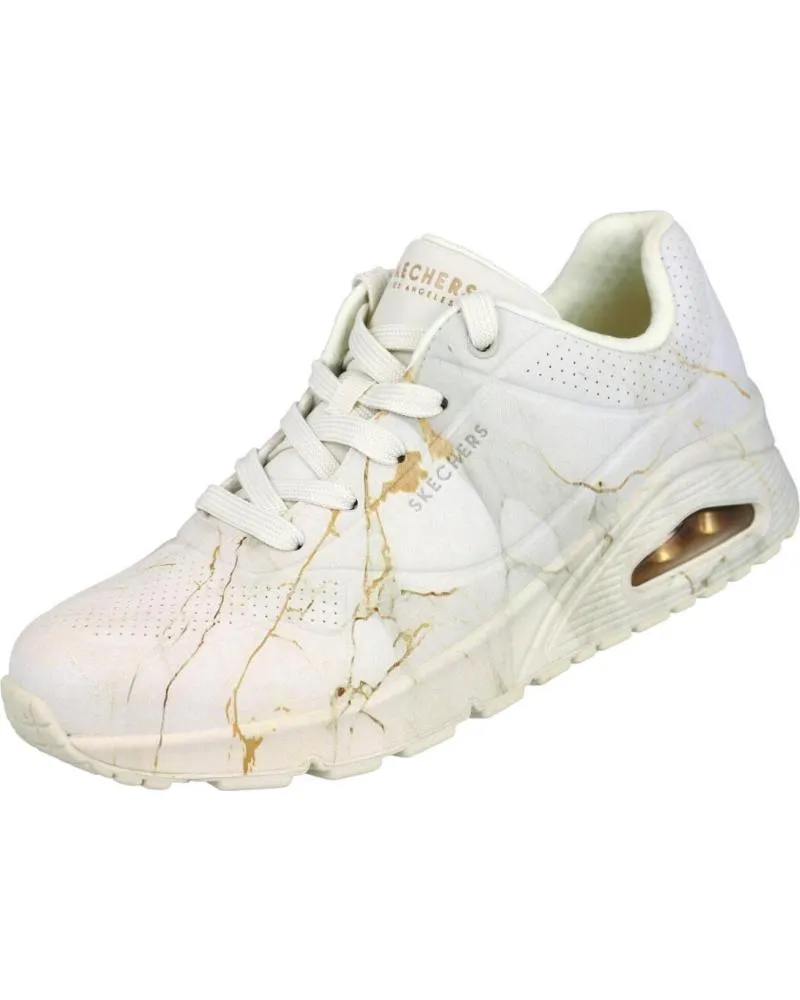 ZAPATILLAS DEPORTE SKECHERS  DE MUJER 155584 UNO  MARBLE MARVEL  BEIGE