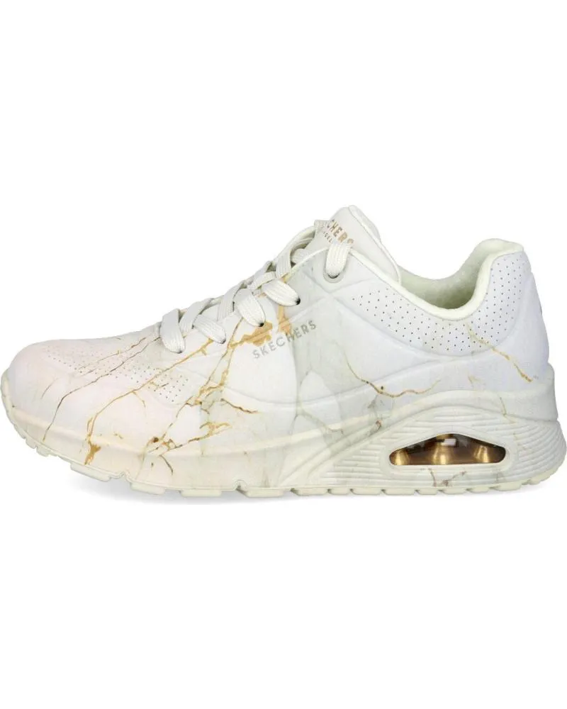 ZAPATILLAS DEPORTE SKECHERS  DE MUJER 155584 UNO  MARBLE MARVEL  BEIGE