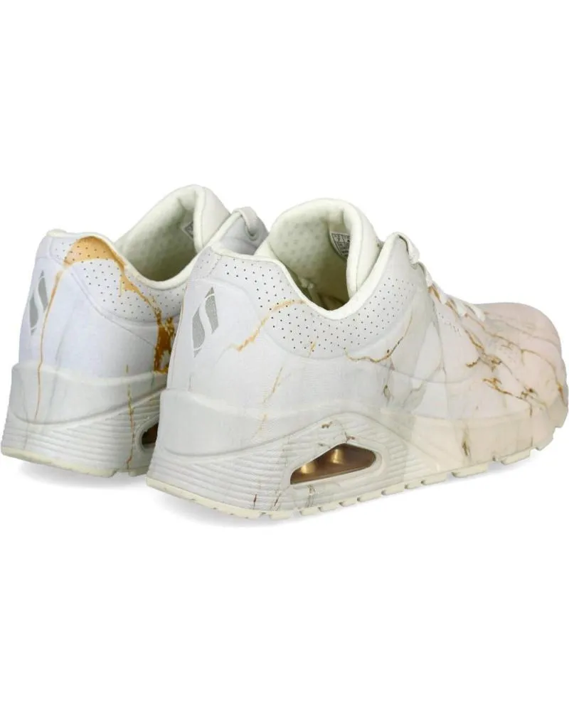 ZAPATILLAS DEPORTE SKECHERS  DE MUJER 155584 UNO  MARBLE MARVEL  BEIGE