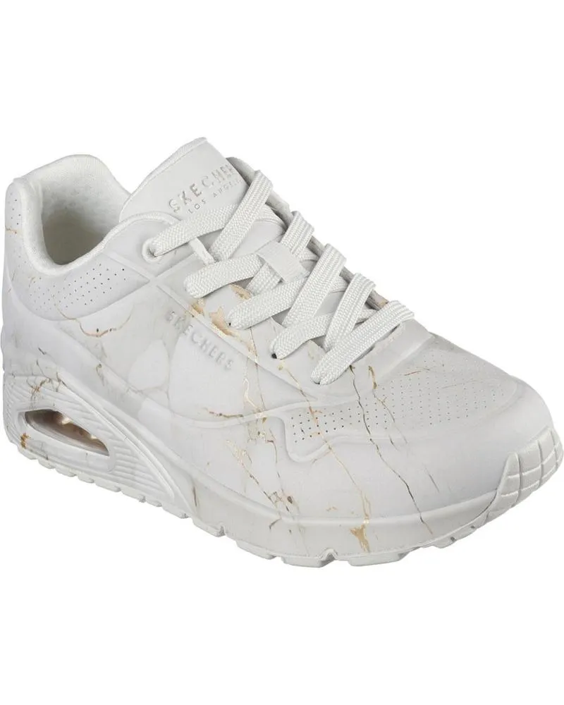 ZAPATILLAS DEPORTE SKECHERS  DE MUJER 155584 UNO  MARBLE MARVEL  BEIGE