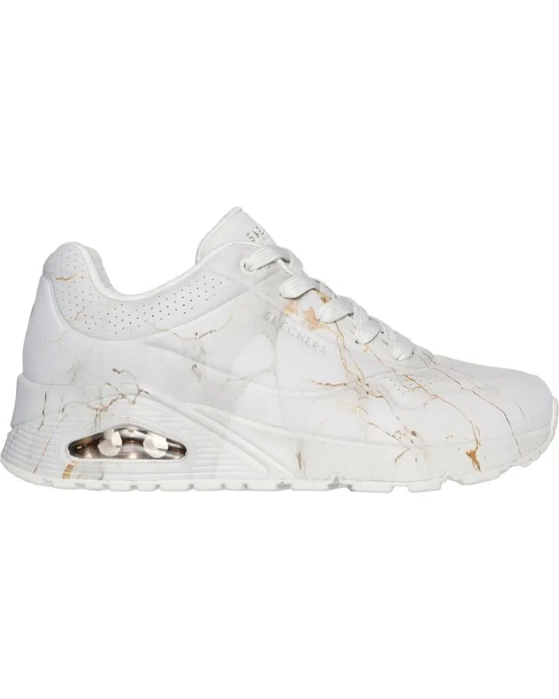 ZAPATILLAS DEPORTE SKECHERS  DE MUJER 155584 UNO  MARBLE MARVEL  BEIGE