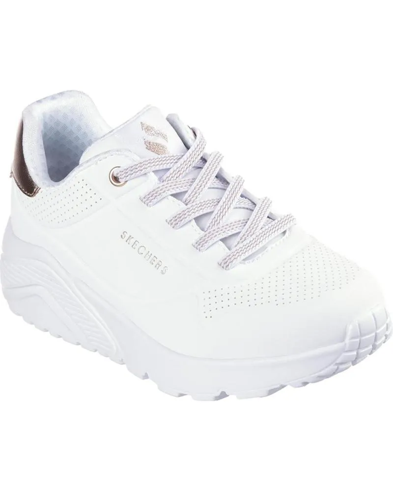 ZAPATILLAS DEPORTE SKECHERS  DE MUJER 310384 UNO LITE  BLANCOORO