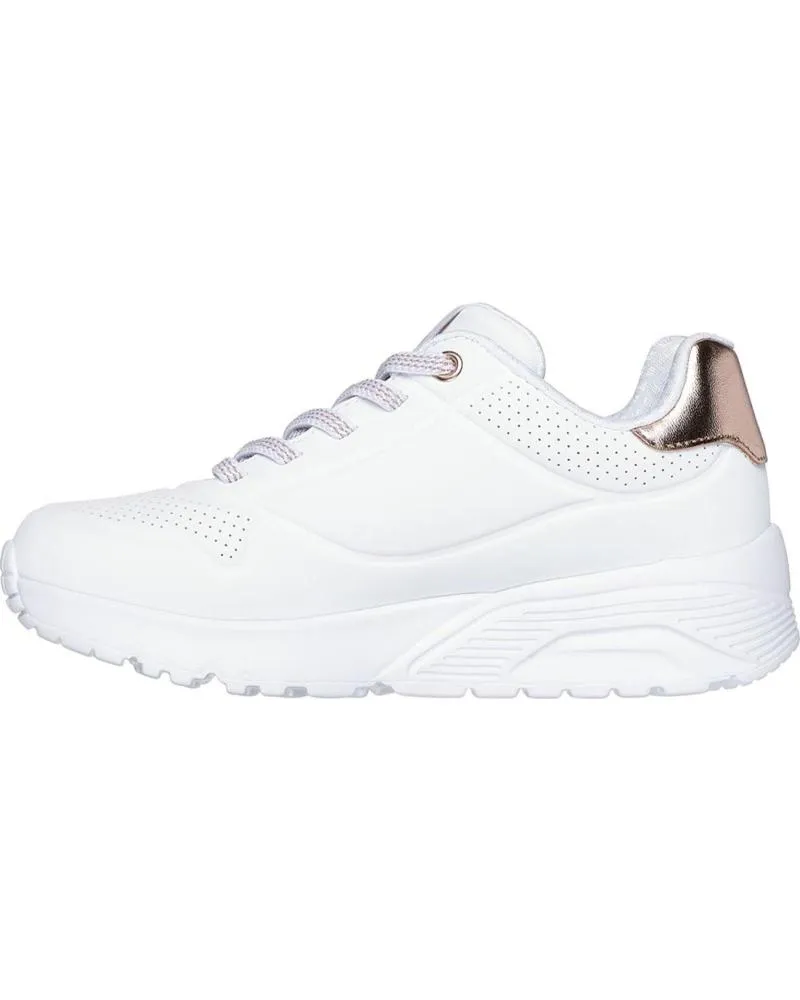 ZAPATILLAS DEPORTE SKECHERS  DE MUJER 310384 UNO LITE  BLANCOORO
