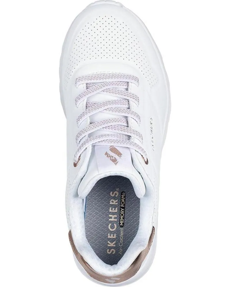ZAPATILLAS DEPORTE SKECHERS  DE MUJER 310384 UNO LITE  BLANCOORO