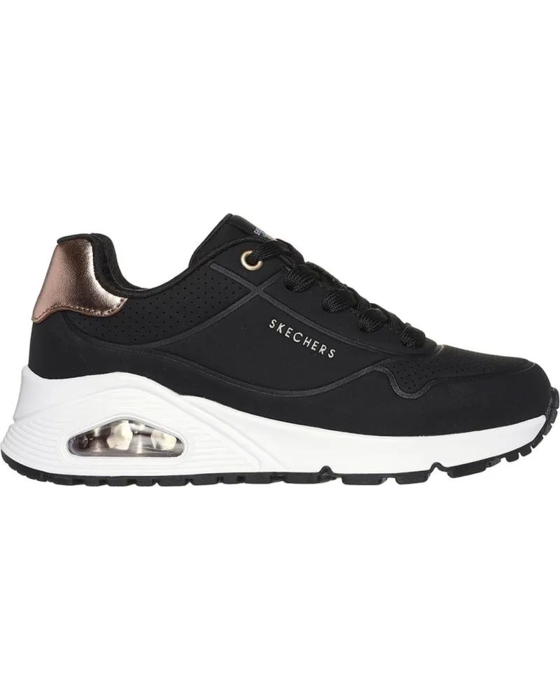 ZAPATILLAS DEPORTE SKECHERS  DE MUJER 310545L UNO GEN1 SHIMMER AWAY  NEGROORO