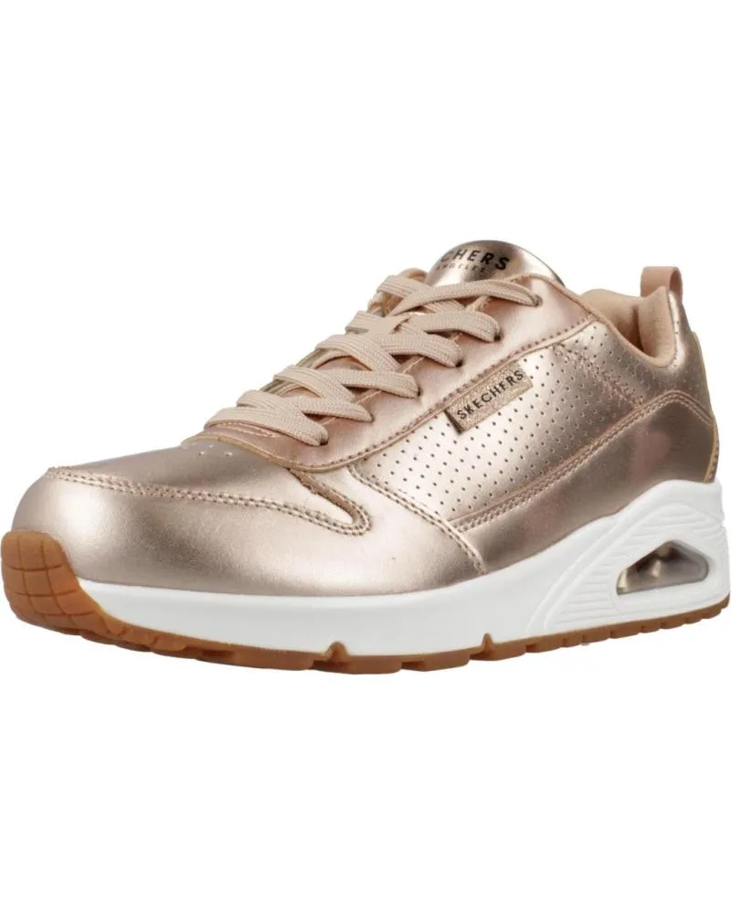 ZAPATILLAS DEPORTE SKECHERS  DE MUJER ZAPATILLAS MUJER MODELO UNO  METALLIXS COLOR ROSA  RSGD