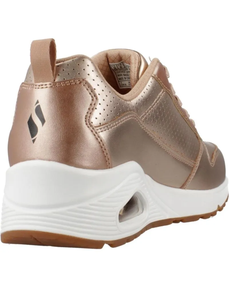 ZAPATILLAS DEPORTE SKECHERS  DE MUJER ZAPATILLAS MUJER MODELO UNO  METALLIXS COLOR ROSA  RSGD