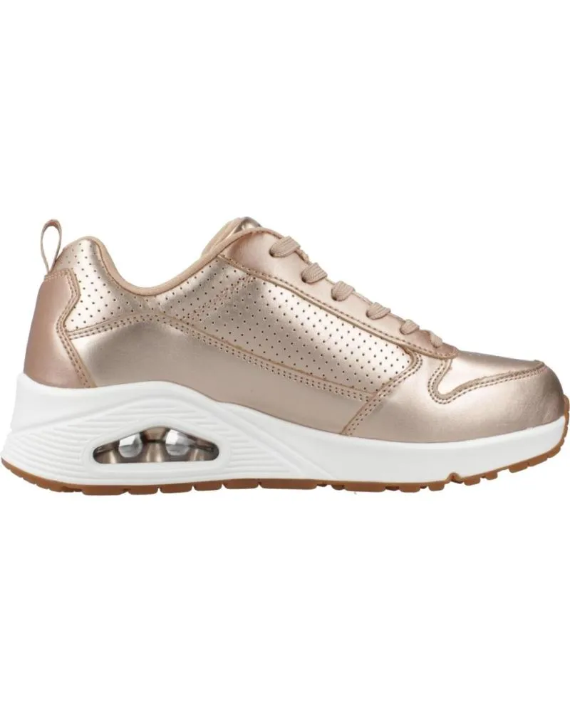 ZAPATILLAS DEPORTE SKECHERS  DE MUJER ZAPATILLAS MUJER MODELO UNO  METALLIXS COLOR ROSA  RSGD