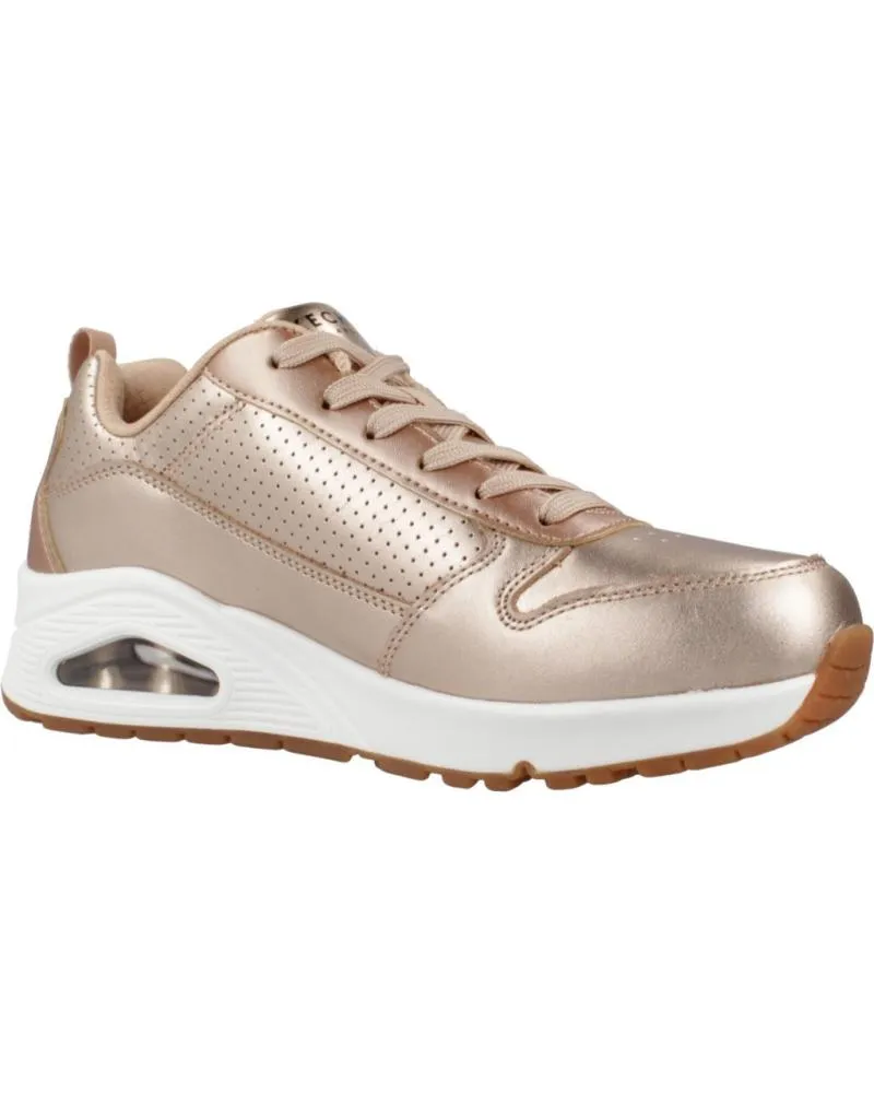 ZAPATILLAS DEPORTE SKECHERS  DE MUJER ZAPATILLAS MUJER MODELO UNO  METALLIXS COLOR ROSA  RSGD