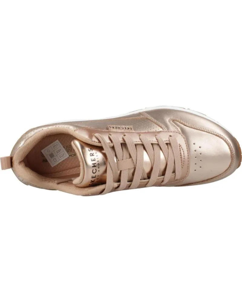 ZAPATILLAS DEPORTE SKECHERS  DE MUJER ZAPATILLAS MUJER MODELO UNO  METALLIXS COLOR ROSA  RSGD