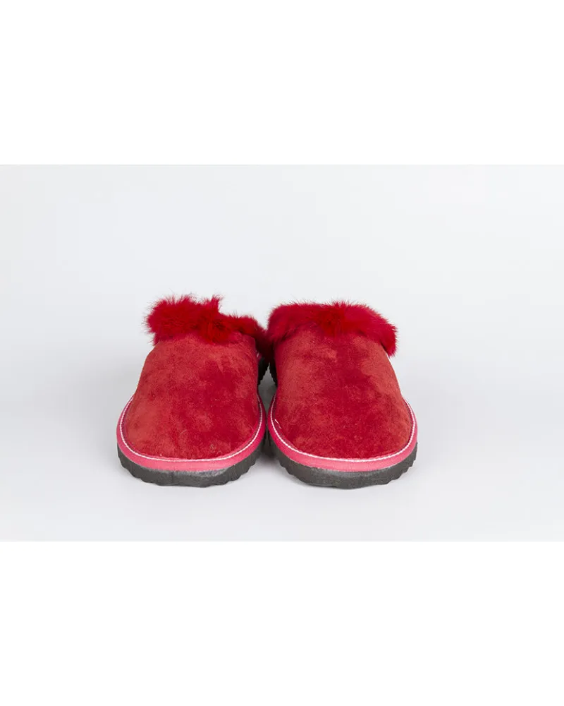 zapatillas destalonadas con pelo