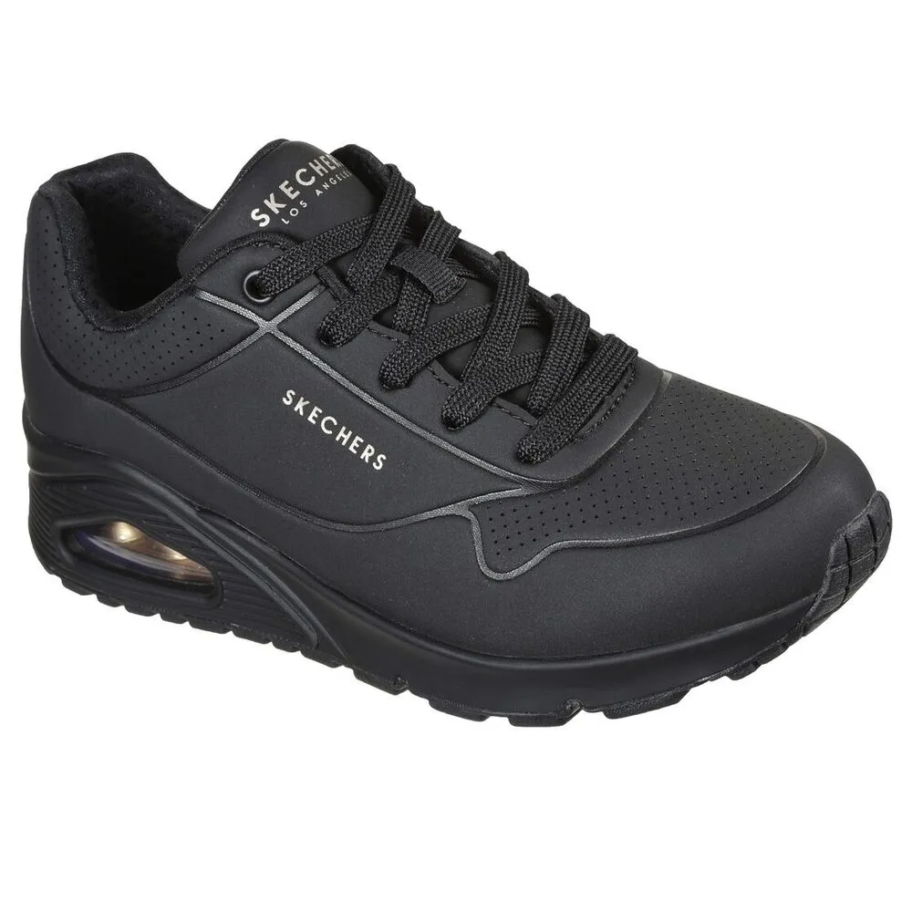 ZAPATILLAS NEGRAS SKECHERS UNO  STAND ON AIR BLACK 37