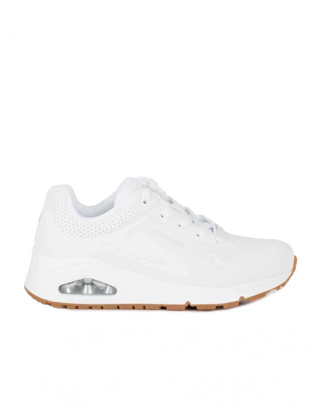 ZAPATILLAS SKECHERS STREET UNO  STAND ON AIR BLANCAS