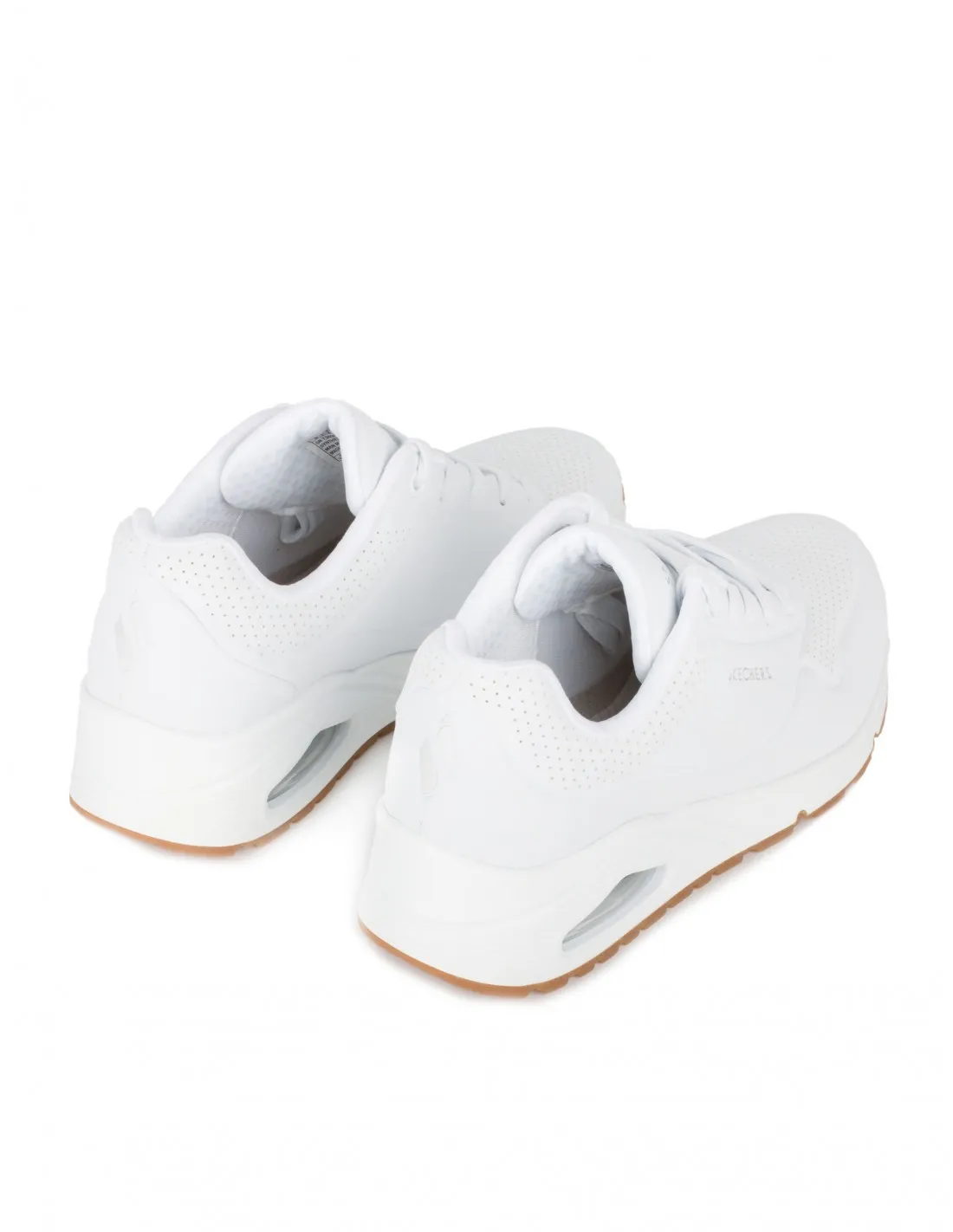 ZAPATILLAS SKECHERS STREET UNO  STAND ON AIR BLANCAS