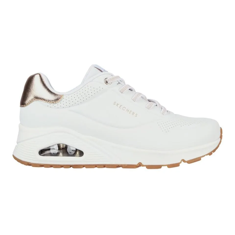 ZAPATILLAS SKECHERS UNO SHIMMER AWAY 155196WHT