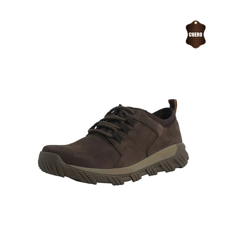 Zapato De Cuero Casual Morrison Café London Adixt