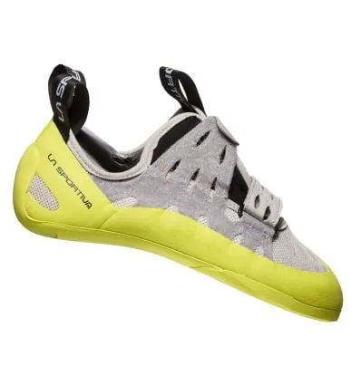 Zapatos de escalada La Sportiva GeckoGym (Gris/Verde manzana) Mujer