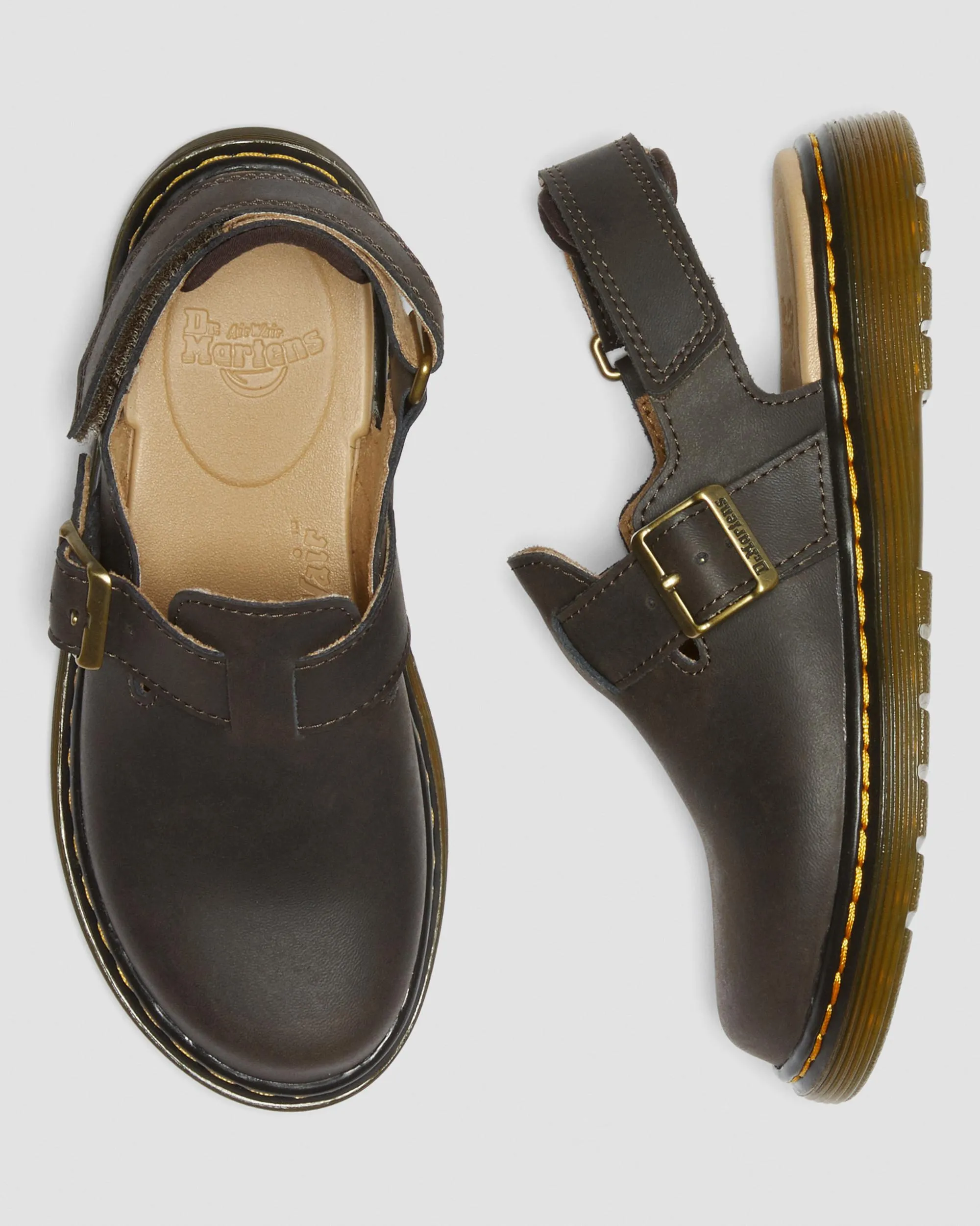 Zuecos Jorgie para niños junior en piel